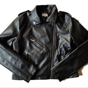 Charlotte Russe Asymmetrical Faux Leather Jacket